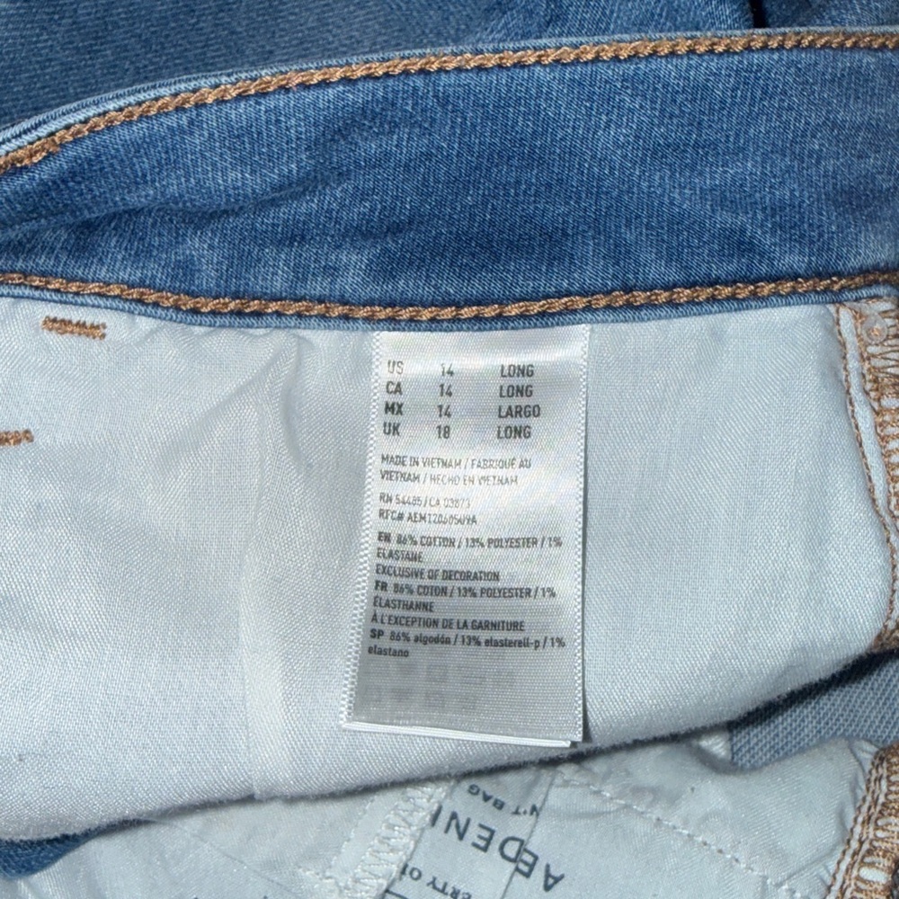 American Eagle Jeggings Size 14 Long Preowned - Picture 7 of 8